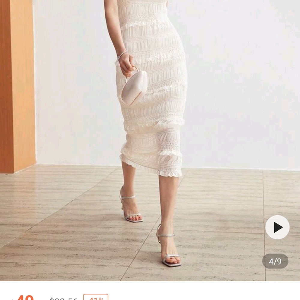 Elegant White Midi Skirt